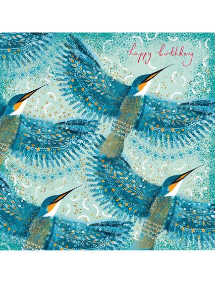 Woodmansterne Kingfishers Greeting Card, 