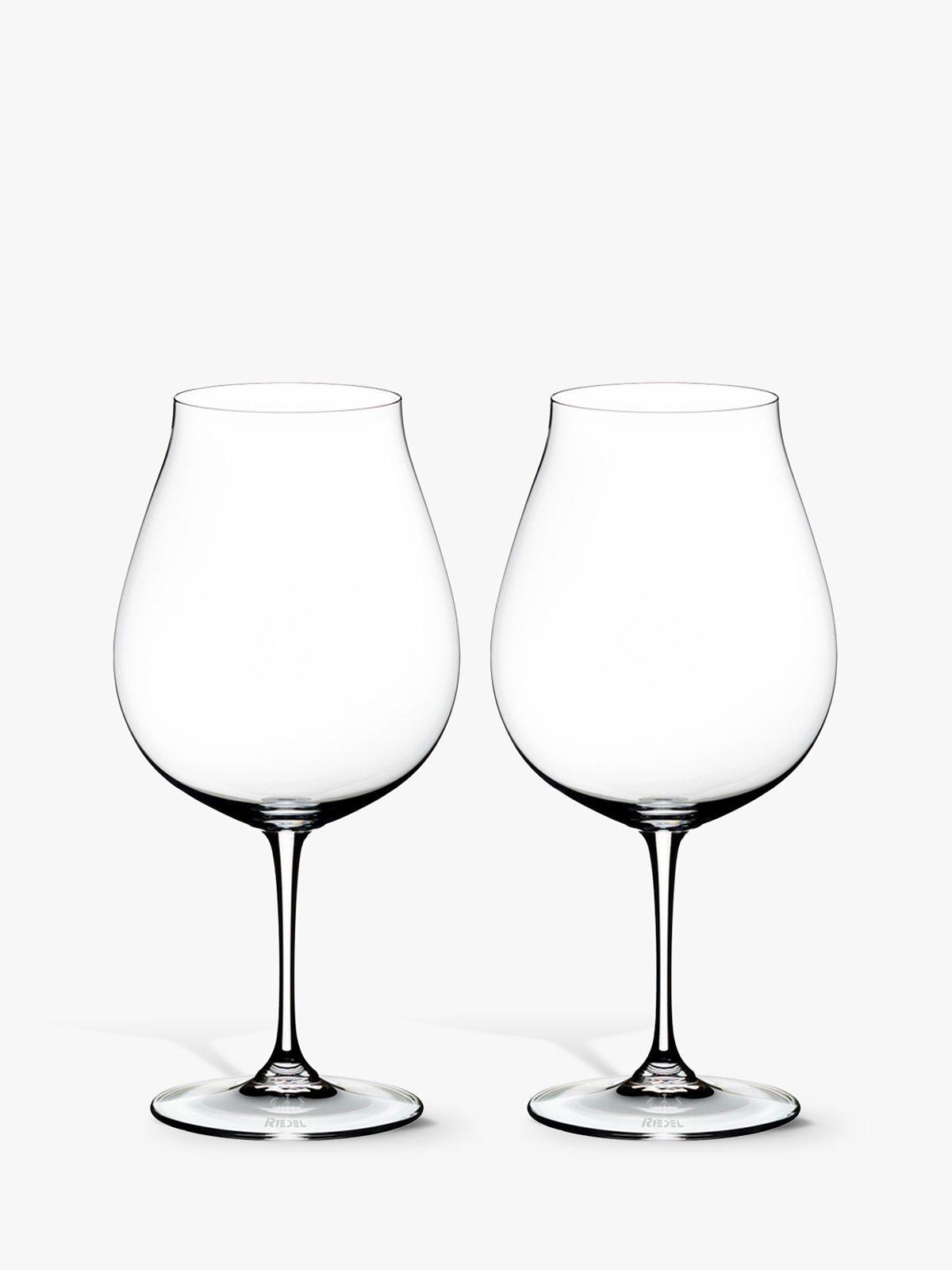 RIEDEL Vinum Pinot Noir New World Crystal Wine Glass, Set of 2, 800ml, Clear