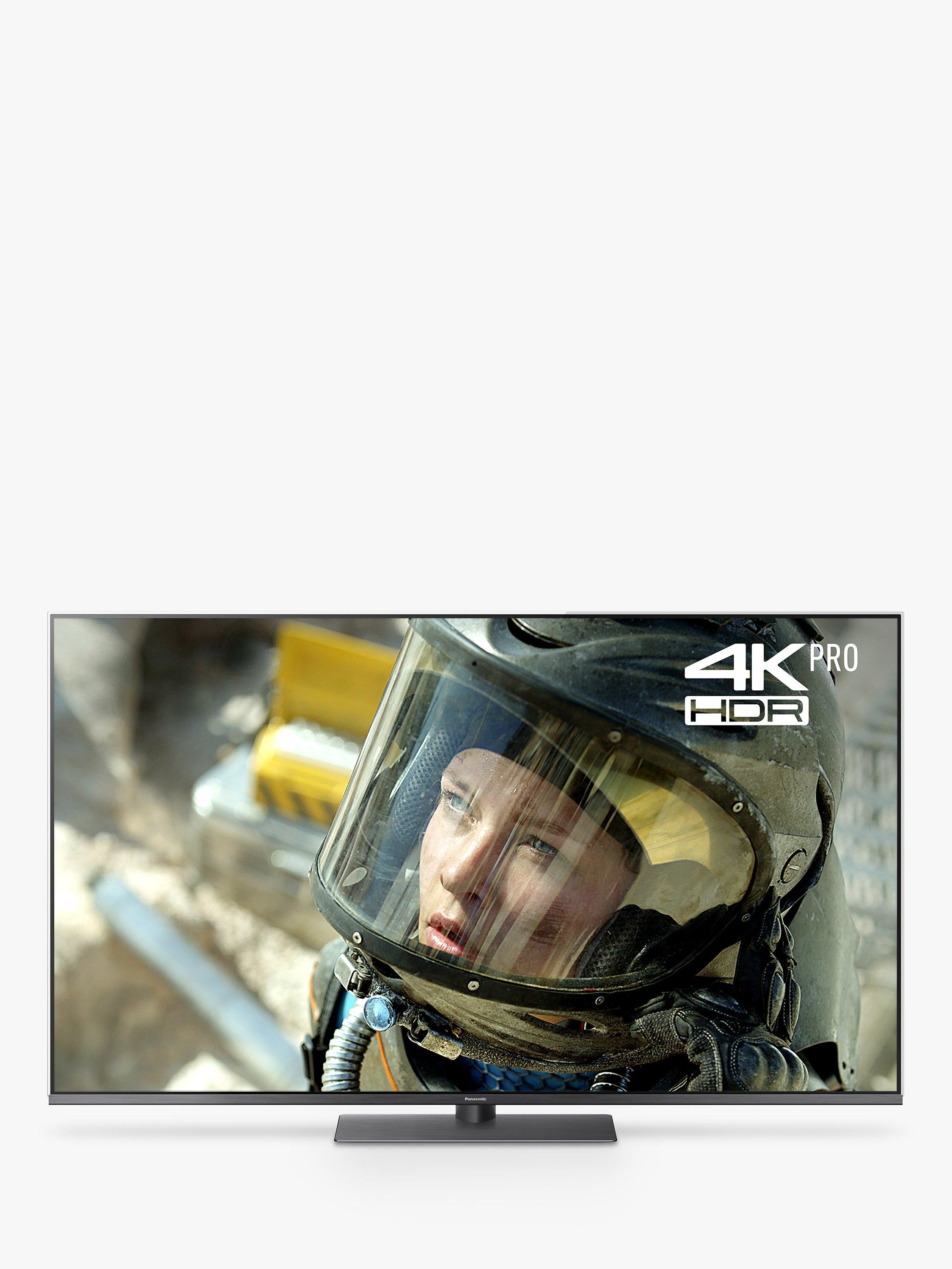 Panasonic TX-55FX750B LED HDR 4K Ultra HD Smart TV, 55" with Freeview Play/Freesat HD & Art Glass Design, Black