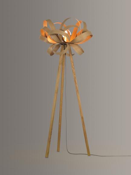 Tom Raffield Skipper Floor Lamp, Oak