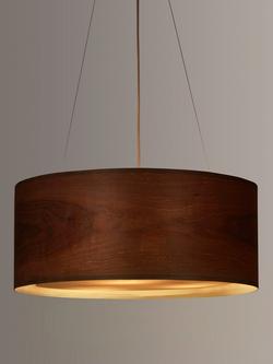John Lewis Mia Ceiling Light, Walnut, Walnut