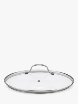 Eaziglide Glass Saucepan / Casserole Pan Lid, 28cm, Clear, Clear