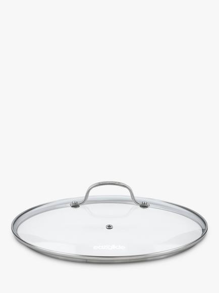 Eaziglide Glass Saucepan / Casserole Pan Lid, 30cm, Clear, Clear