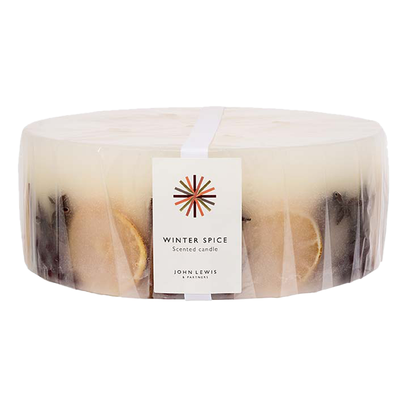 John Lewis & Partners Winter Spice Inclusion Scented Candle, Extra Large
