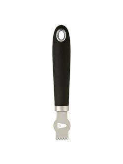 John Lewis Stainless Steel Citrus Zester, Black And Silver