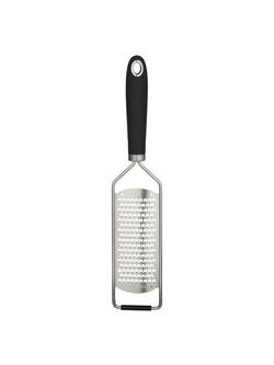 John Lewis Etched Stainless Steel Grater, Black And Silver