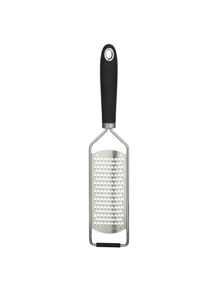 John Lewis Etched Stainless Steel Grater, Black And Silver