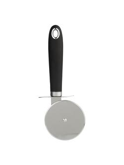 John Lewis Stainless Steel Pizza Wheel, Black/Silver