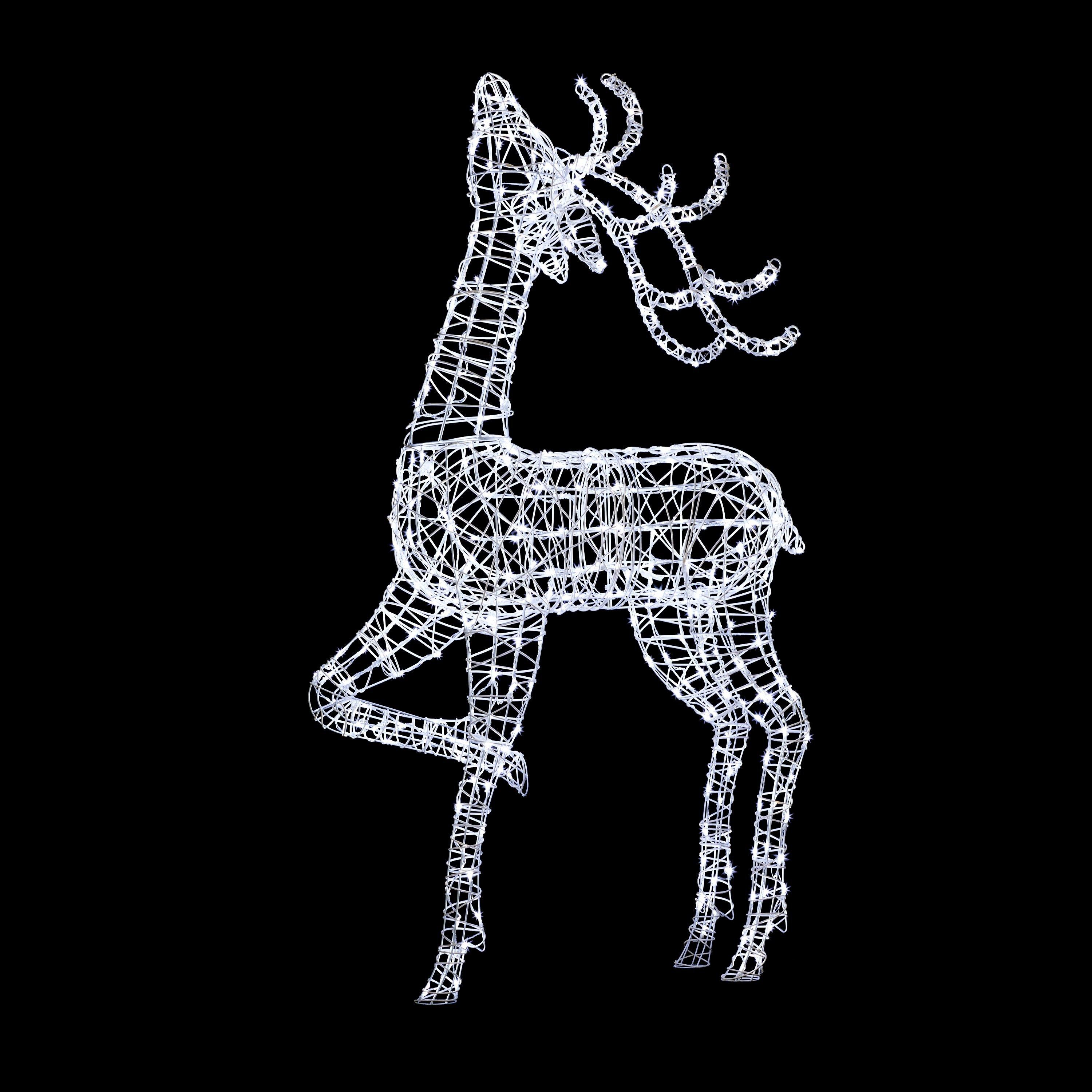 John Lewis & Partners Proud Reindeer LED Christmas Light, Extra Large