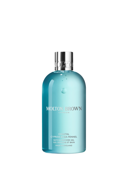 Molton Brown Coastal Cypress & Sea Fennel Bath & Shower Gel, 300ml, 