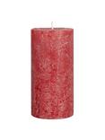 John Lewis Rustic Pillar Candle, 15cm, Red