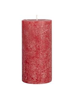 John Lewis Rustic Pillar Candle, 15cm, Red