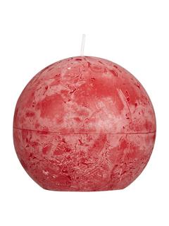 John Lewis Rustic Ball 10cm Candle, Red