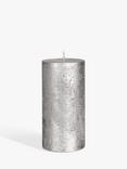 John Lewis Rustic Pillar Candle, 15cm
