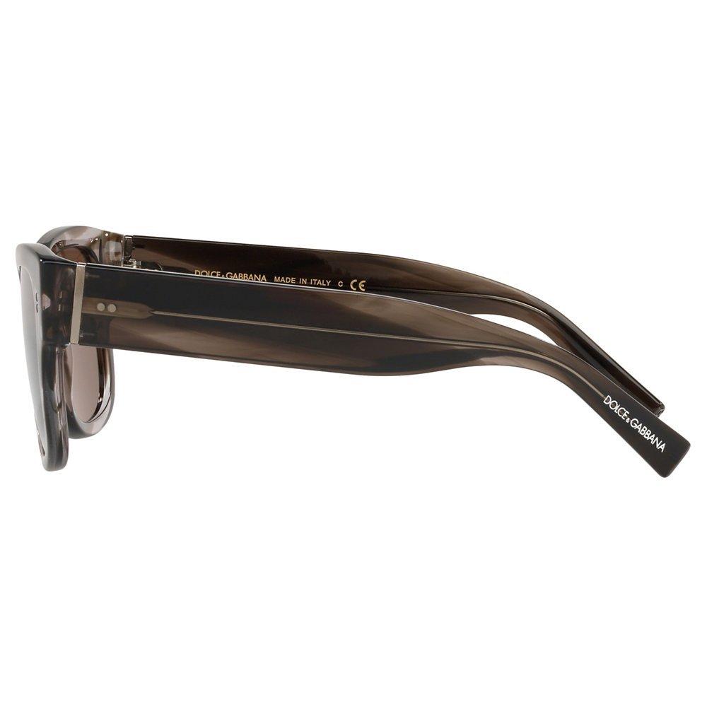 Product image 4 of 11, which shows Dolce & Gabbana DG4338 Men's Square Sunglasses, Brown