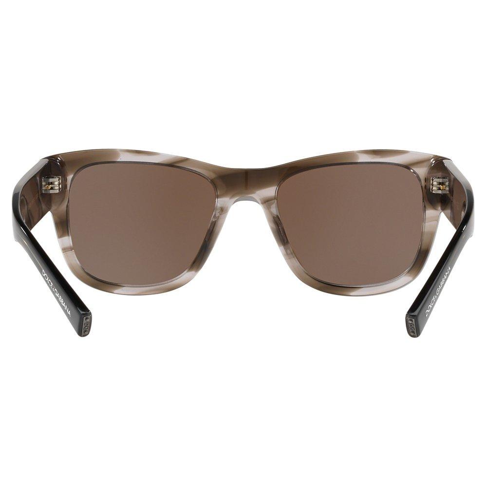 Product image 7 of 11, which shows Dolce & Gabbana DG4338 Men's Square Sunglasses, Brown