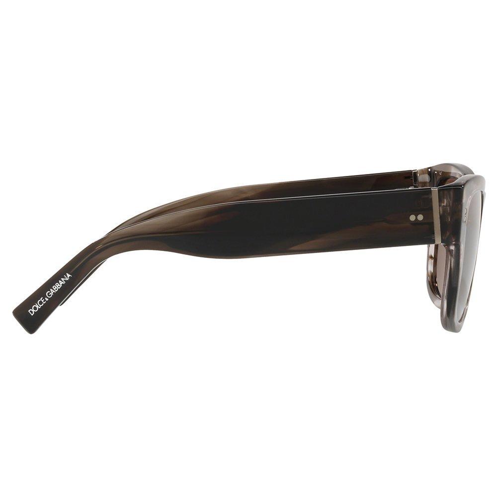 Product image 10 of 11, which shows Dolce & Gabbana DG4338 Men's Square Sunglasses, Brown