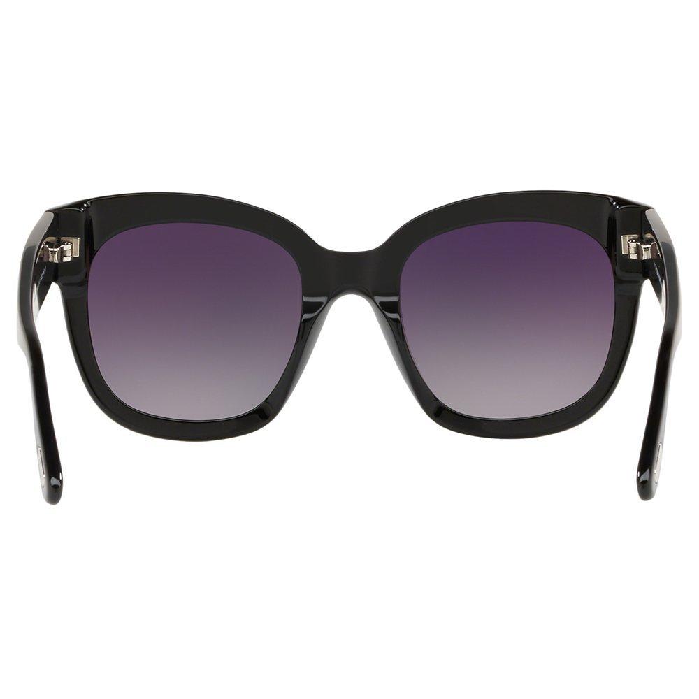 Product image 7 of 11, which shows TOM FORD FT0613 Women's Beatrix-02 Square Sunglasses, Matte Black/Mirror Grey