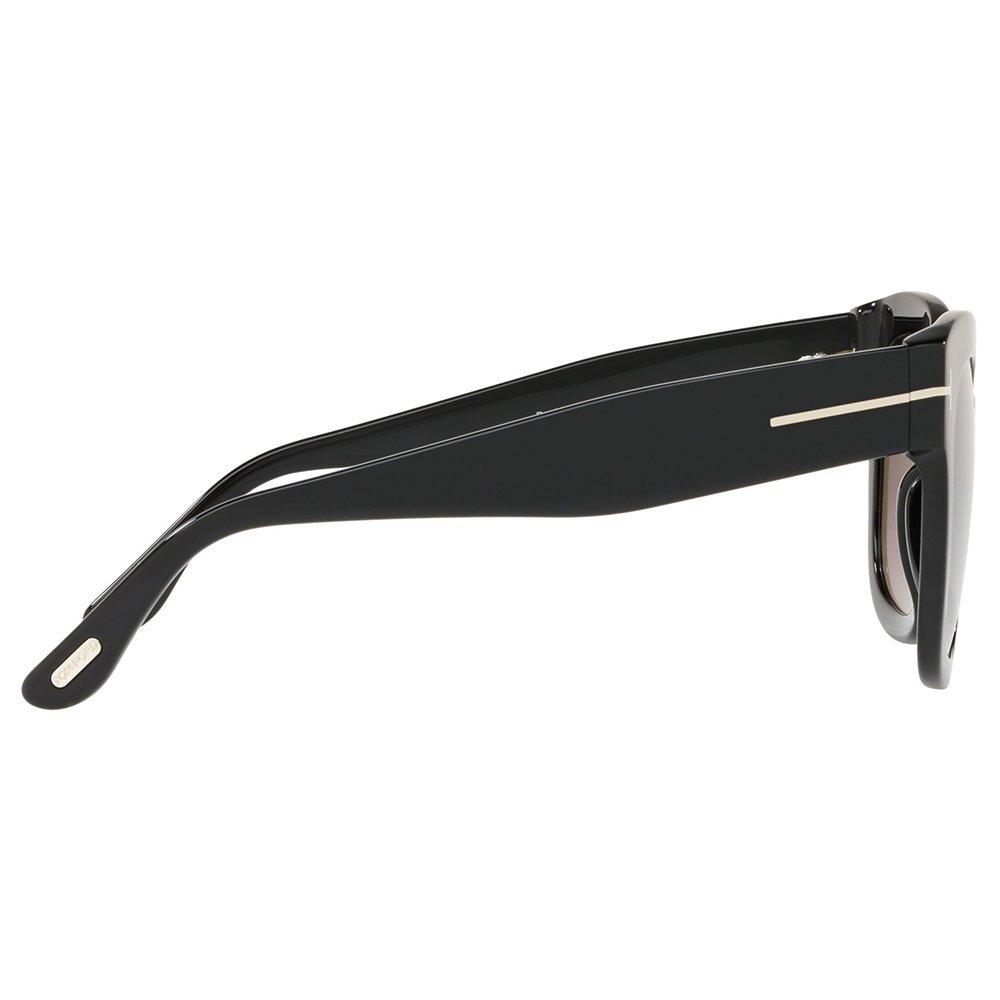 Product image 10 of 11, which shows TOM FORD FT0613 Women's Beatrix-02 Square Sunglasses, Matte Black/Mirror Grey