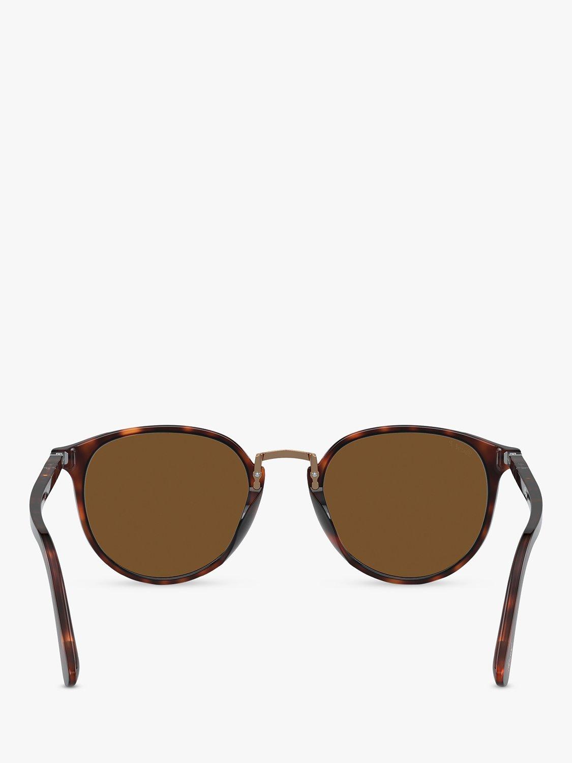 Persol PO3210S Men s Polarised Oval Sunglasses Tortoise Brown