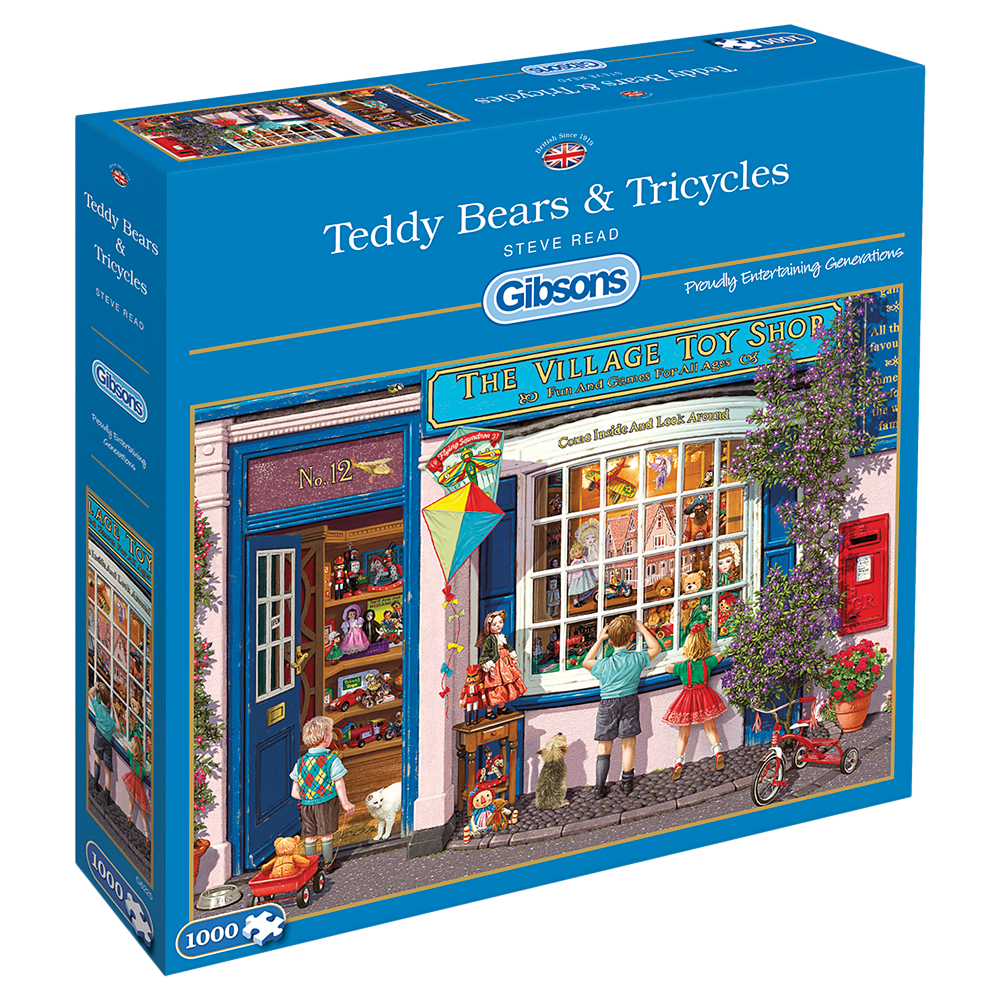 Gibsons Teddy Bears & Tricycles Jigsaw Puzzle, 1000 Pieces