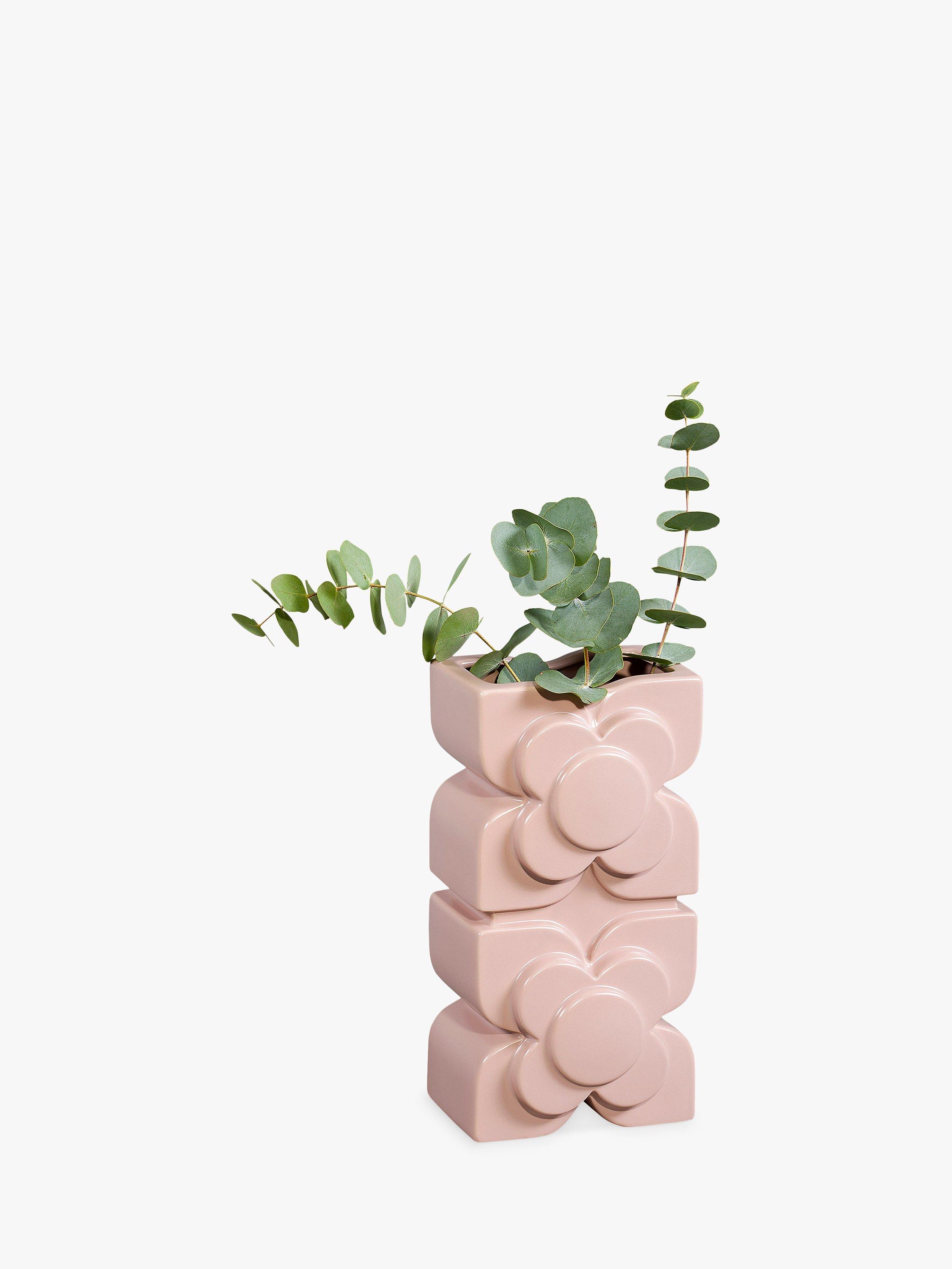 Orla Kiely Layered Vase, Pink, H27cm
