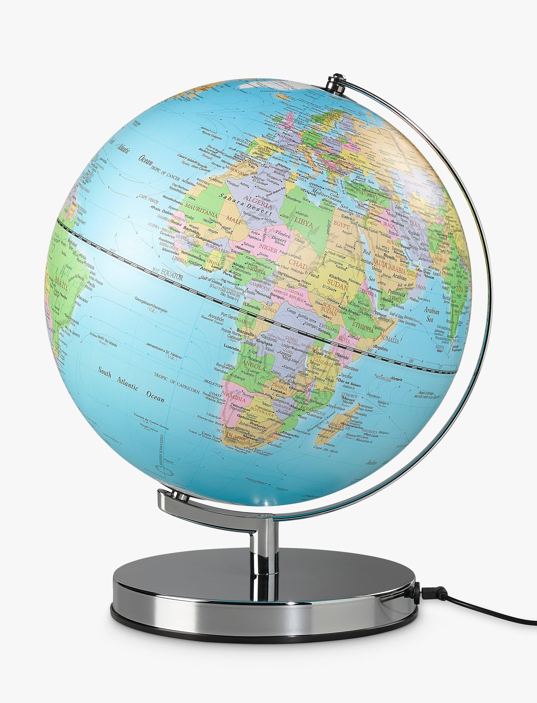 Wild Wood Classic Light Up Globe, 10"