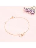 Merci Maman Personalised Mini Intertwined Circle Chain Bracelet