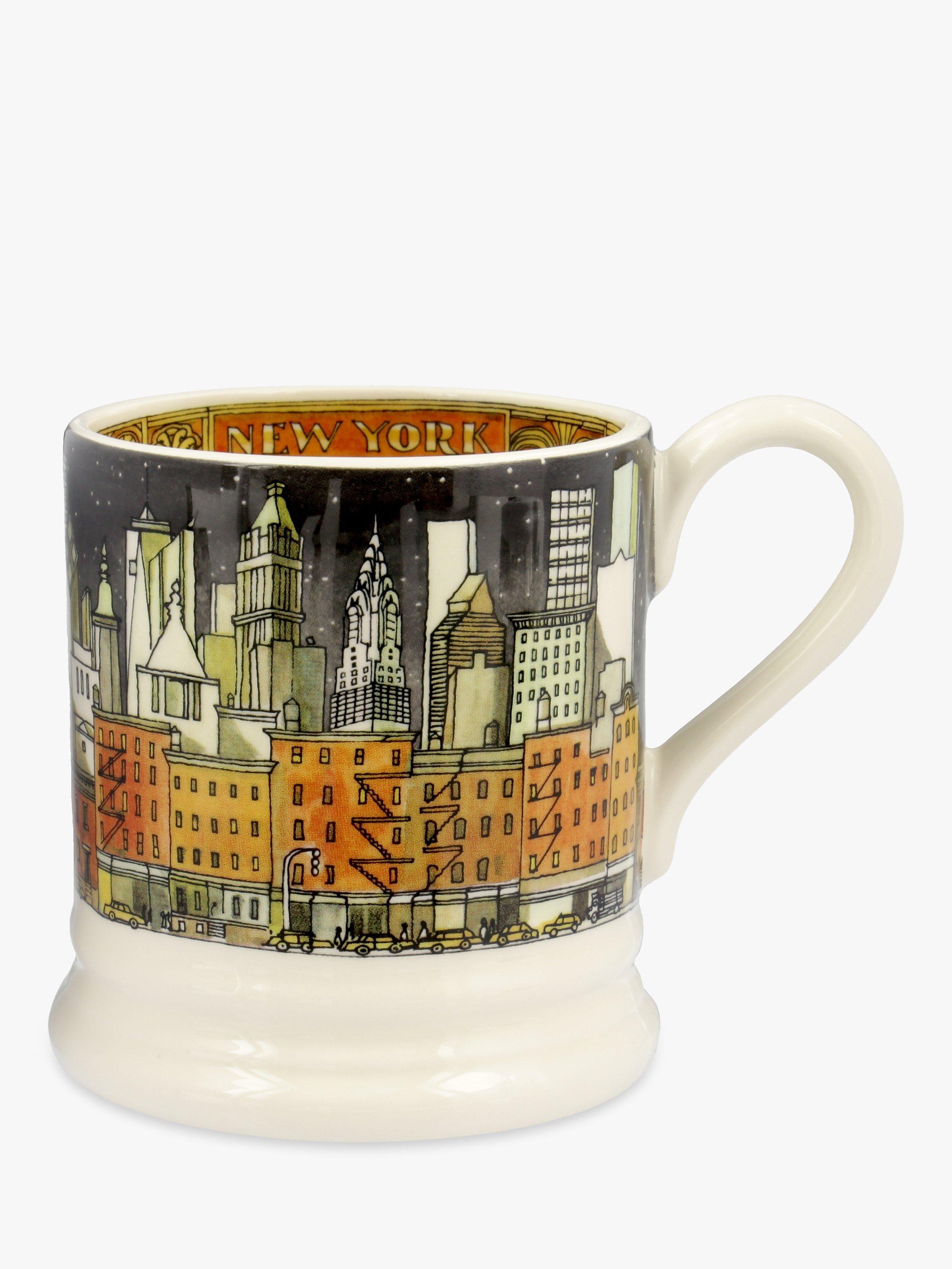 Emma Bridgewater New York Half Pint Mug, 284ml, White/Multi