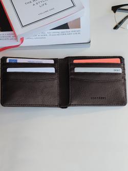 Stackers Wallet - view 2, Brown