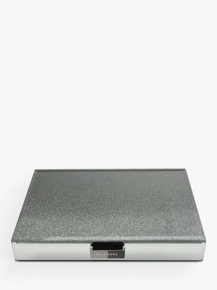 Stackers Glass Ombre Box - view 2, Dark Grey