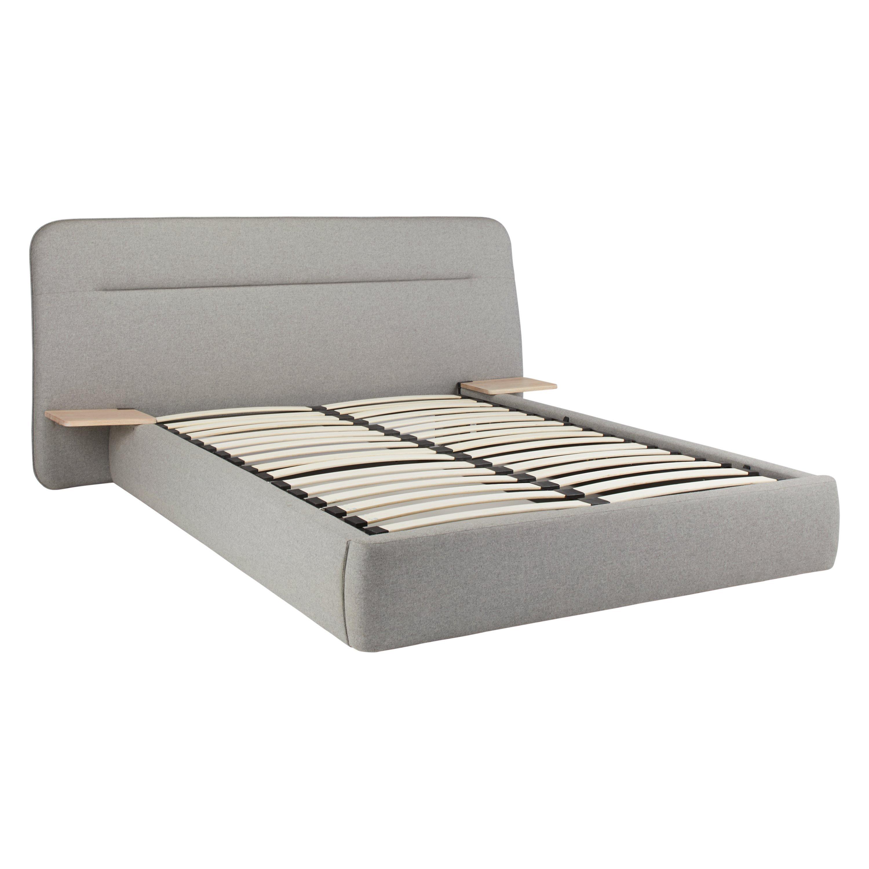 Design Project by John Lewis No.152 Ottoman Storage Bed Frame and Side Tables, King Size, Grey