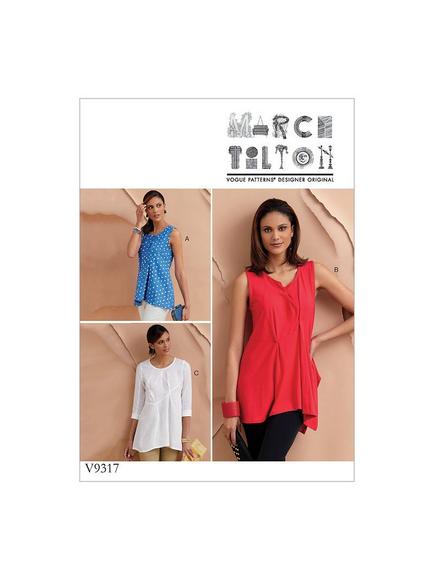 Vogue Women's Top Sewing Pattern, 9317, 