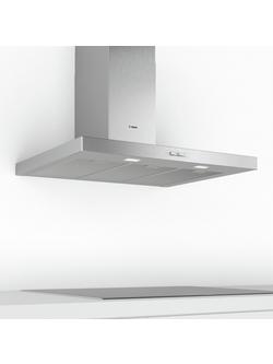 Bosch Series 2 DWB94BC50B 90cm Box Chimney Cooker Hood, Stainless Steel - view 2, Stainless Steel