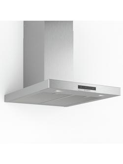 Bosch Series 4 DWB66DM50B 60cm Box Chimney Cooker Hood, B Energy Rating, Brushed Steel - view 2, Brushed Steel