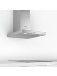 Bosch Series 2 DWB64BC50B 60cm Box Chimney Cooker Hood, Brushed Steel