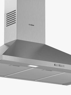 Bosch Series 2 DWP94BC50B 90cm Pyramid Chimney Cooker Hood, D Energy Rating, Stainless Steel, Stainless Steel
