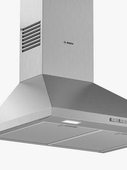 Bosch Series 2 DWP64BC50B 60cm Pyramid Chimney Cooker Hood, Stainless Steel, 