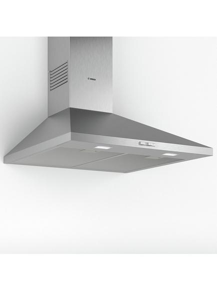 Bosch Series 2 DWP74BC50B 75cm Pyramid Chimney Cooker Hood, D Energy Rating, Stainless Steel - view 2, Stainless Steel