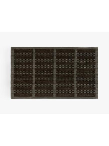 John Lewis Rubber and Coir Door Mat, Black, Black