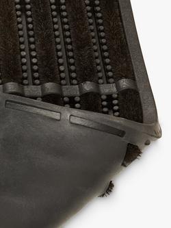 John Lewis Rubber and Coir Door Mat, Black - view 2, Black