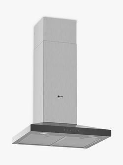 Neff N50 D64QFM1N0B Chimney Cooker Hood, Stainless Steel, Stainless Steel