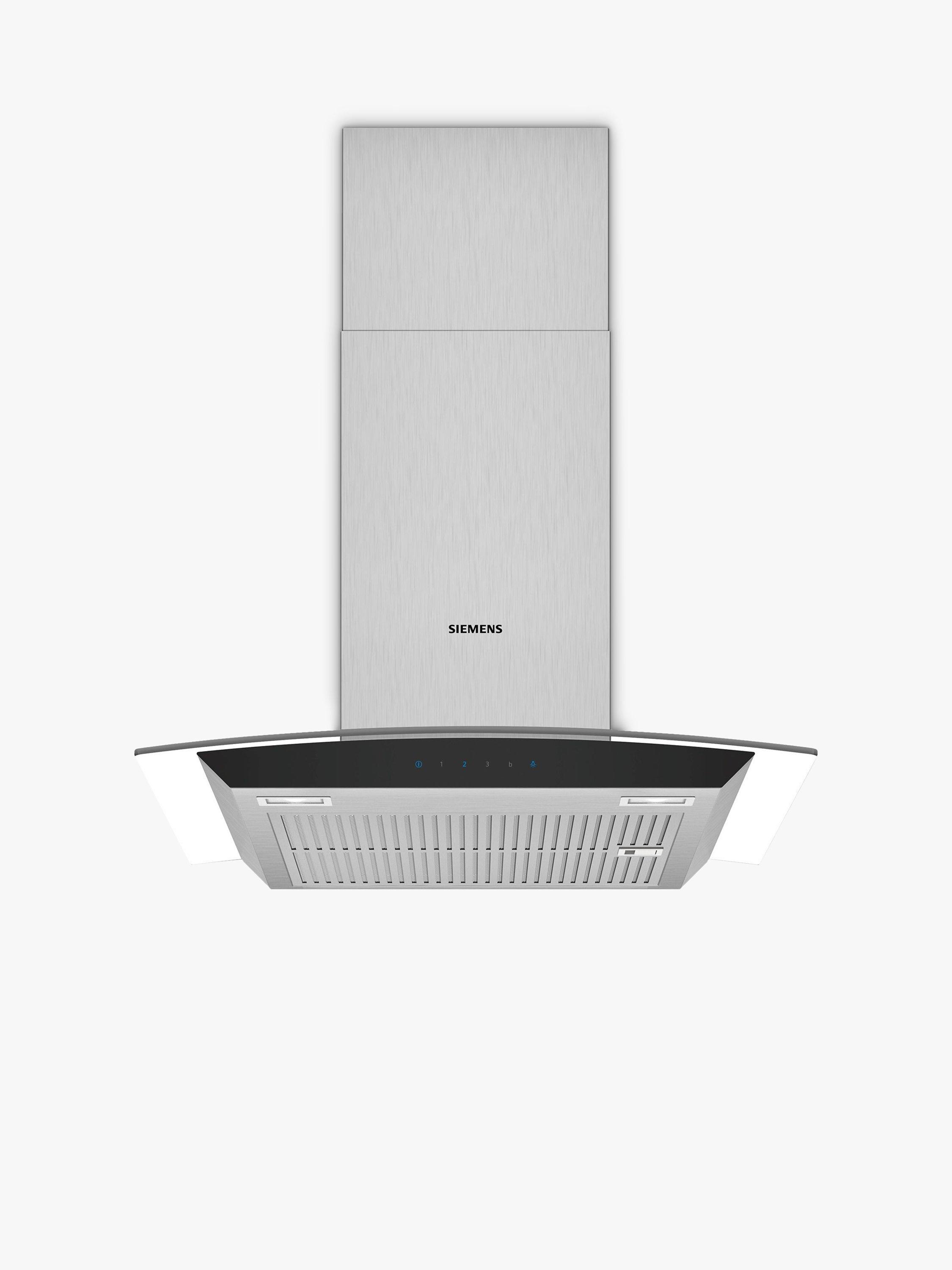 Siemens LC67AFM50B Chimney Cooker Hood, Glass/Stainless Steel