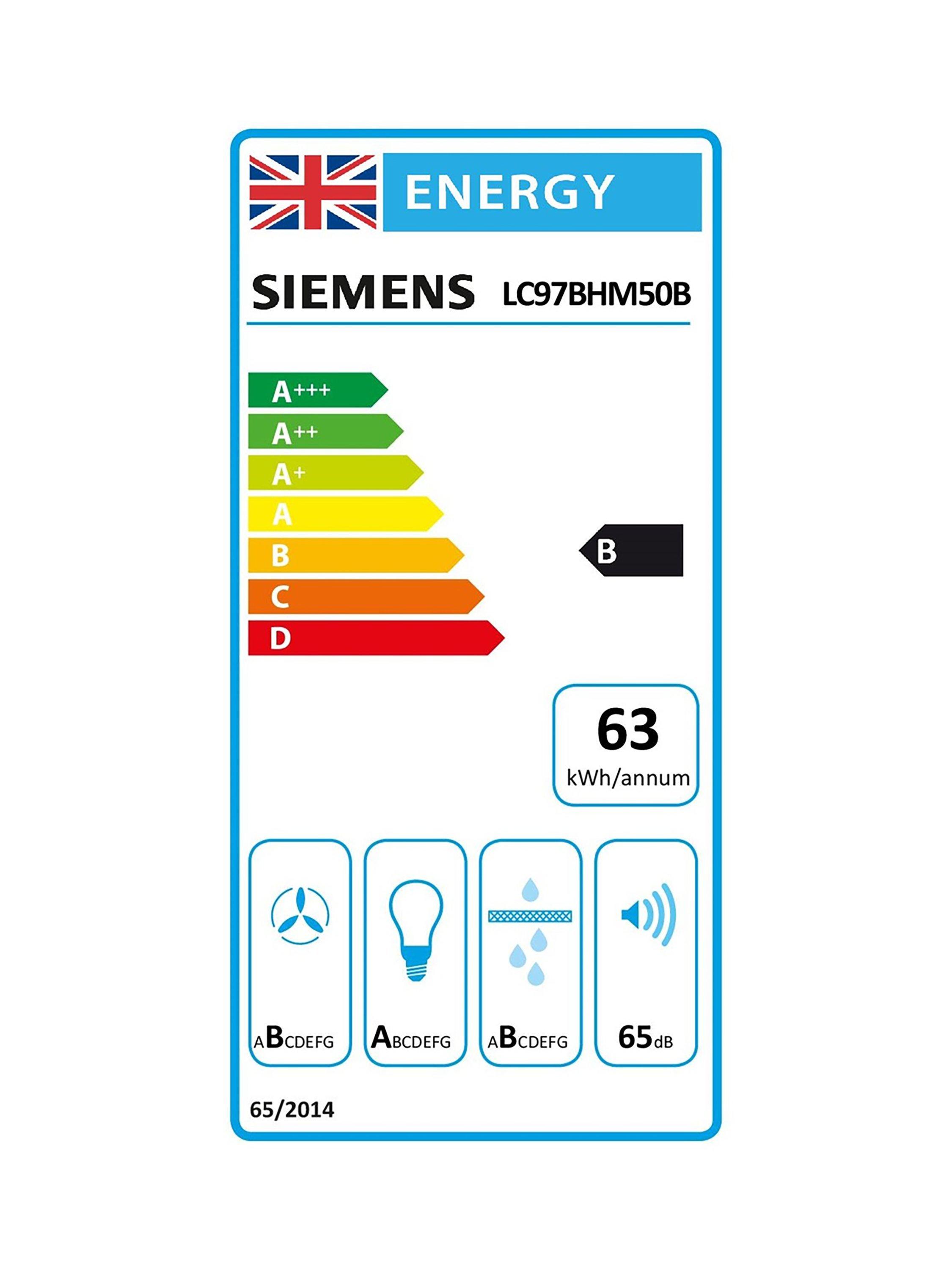 This item is rated B for energy efficiency on a scale from A+++ (most efficient) to D (least efficient).