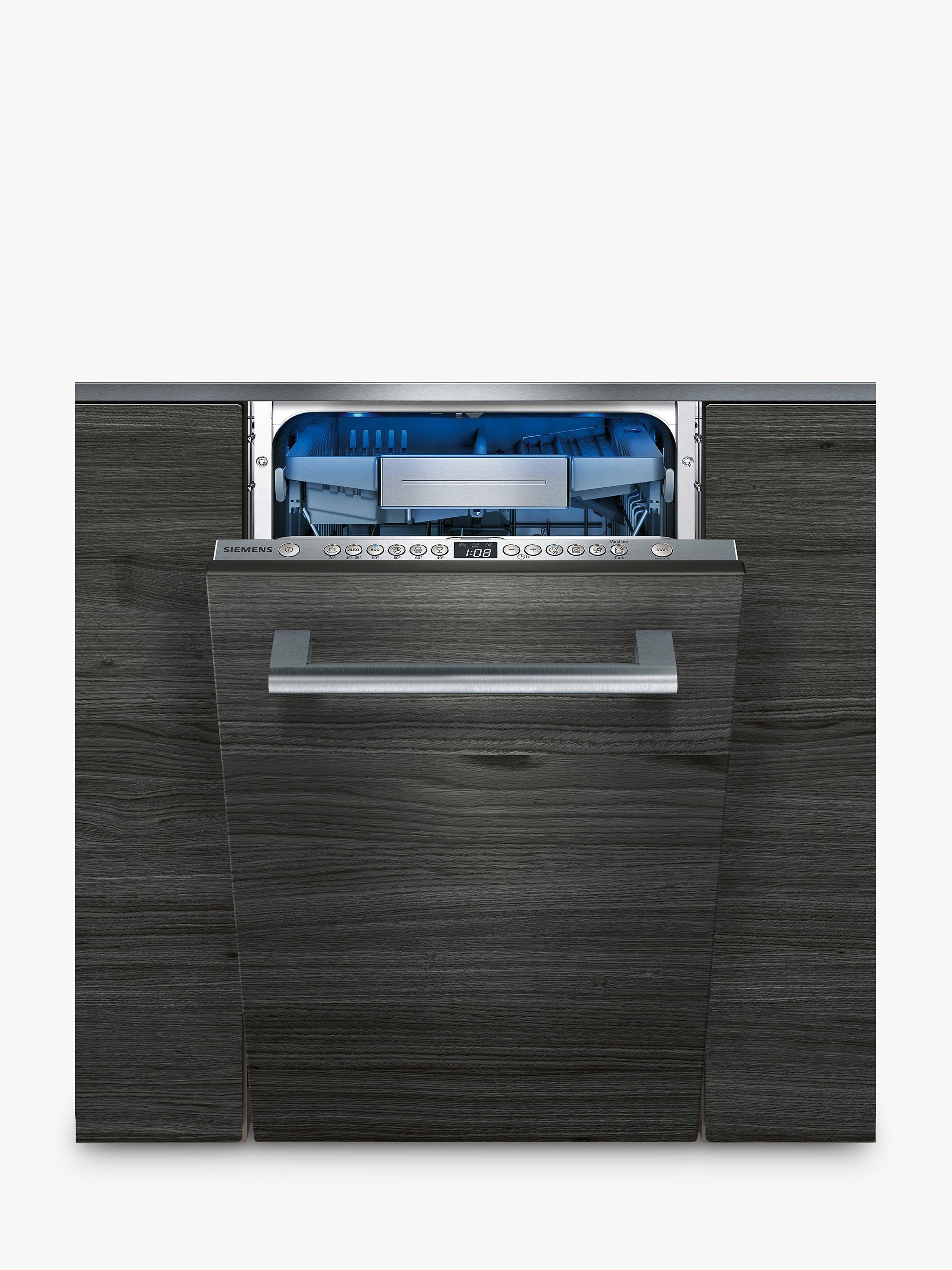 Siemens SR656X01TE Fully Integrated Slimline Dishwasher, Stainless Steel