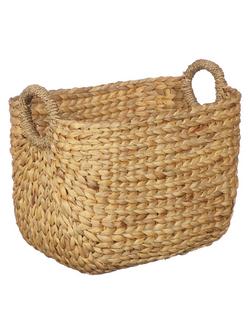 John Lewis Country Water Hyacinth Storage Basket, Natural