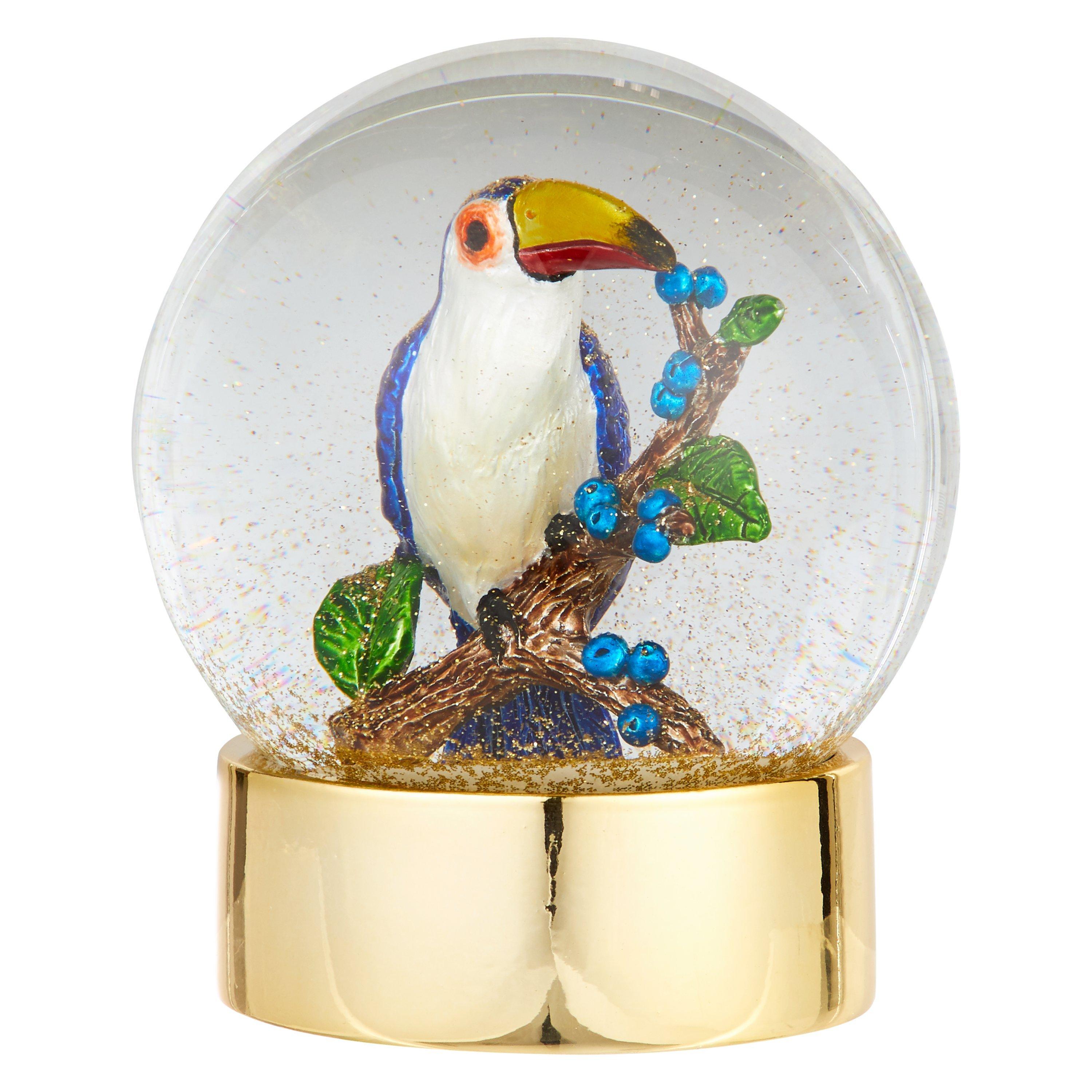 John Lewis & Partners Emerald Toucan Snowglobe