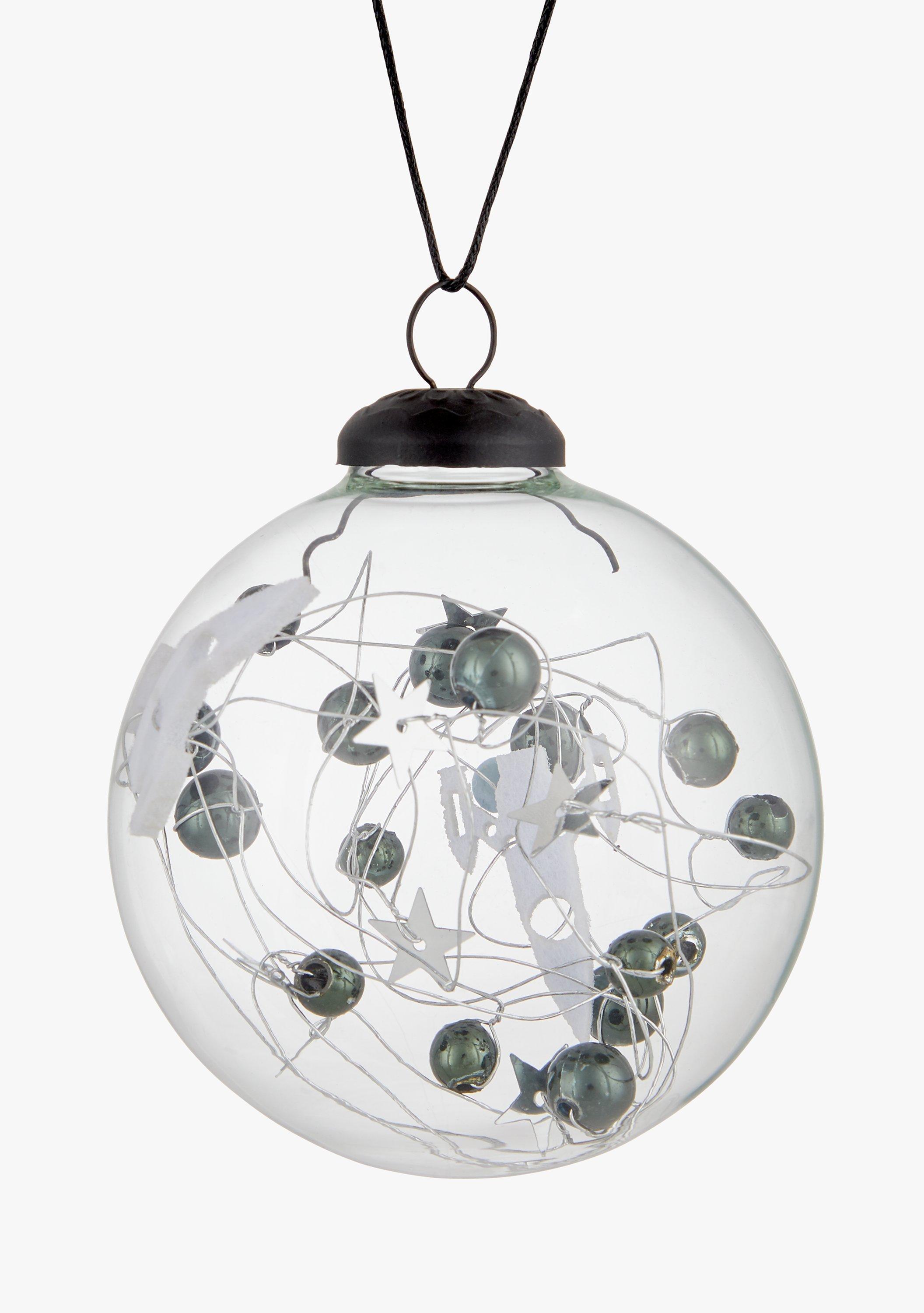 John Lewis & Partners Jet Rockets in Space Bauble, Grey