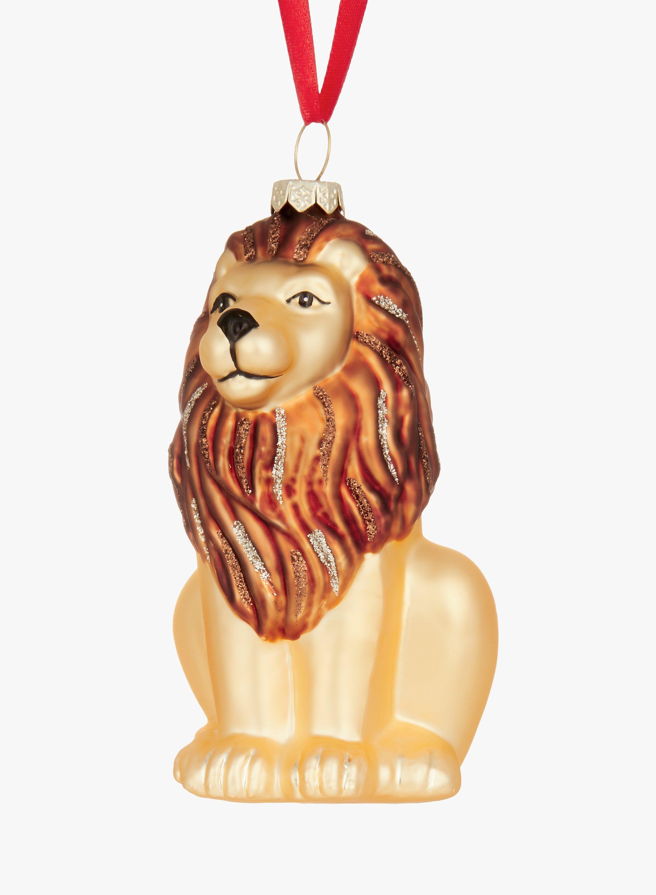 John Lewis & Partners Gold Lion Tree Decoration, Gold