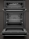 Neff N50 U1ACE5HN0B Built In Electric Double Oven, Stainless Steel